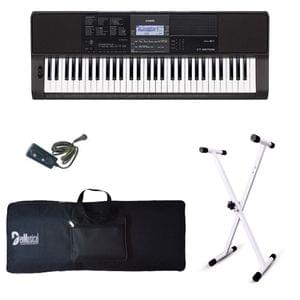 Casio CT X870IN Keyboard Combo Package with Adaptor Bag and White Stand